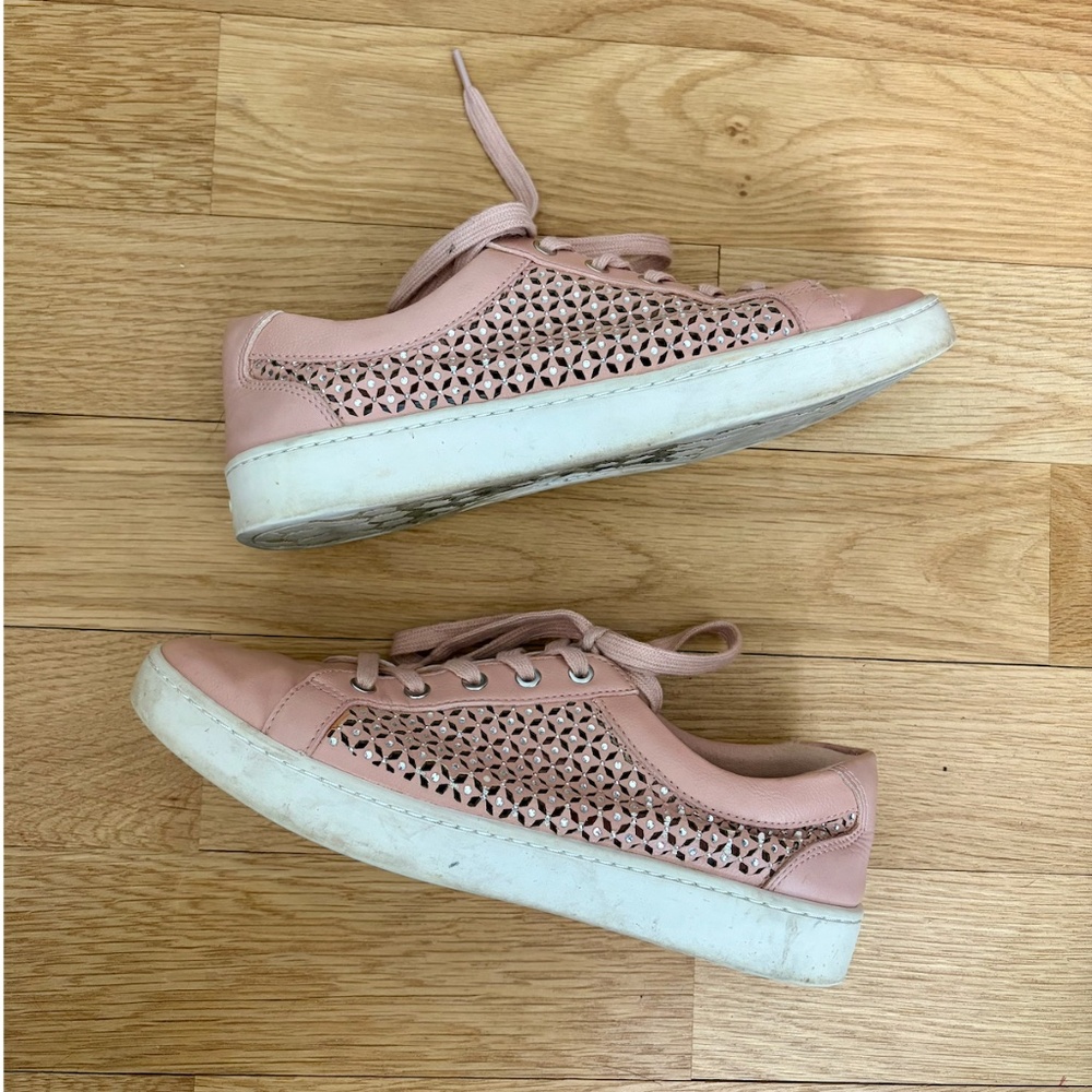 ALDO Dusty Pink Rhinestone Sneakers - Picture 5 of 8